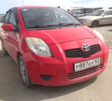 Купить Toyota Yaris 1300 см3 АКПП (87 л.с.) Бензин инжектор в Новороссийск: цвет красный Хетчбэк 2007 года по цене 290000 рублей, объявление №1208 на сайте Авторынок23
