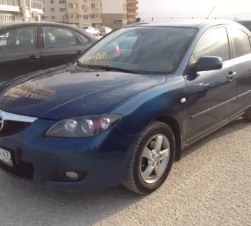 Купить Mazda 3 1600 см3 МКПП (105 л.с.) Бензин инжектор в Анапа: цвет синий Седан 2007 года по цене 380000 рублей, объявление №2806 на сайте Авторынок23