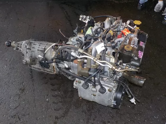 Контрактный двигатель с акпп Subaru EJ18 Краснодар