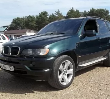 Купить BMW X5 3000 см3 АКПП (231 л.с.) Бензин инжектор в Армавир: цвет зеленый Внедорожник 2002 года по цене 530000 рублей, объявление №4271 на сайте Авторынок23