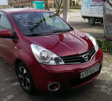 Купить Nissan Note 1600 см3 АКПП (110 л.с.) Бензин инжектор в Новороссийск: цвет красный Хетчбэк 2012 года по цене 510000 рублей, объявление №994 на сайте Авторынок23 Купить Nissan Note 1600 см3 АКПП (110 л.с.) Бензин инжектор в Новороссийск: цвет красный Хетчбэк 2012 года по цене 510000 рублей, объявление №994 на сайте Авторынок23
