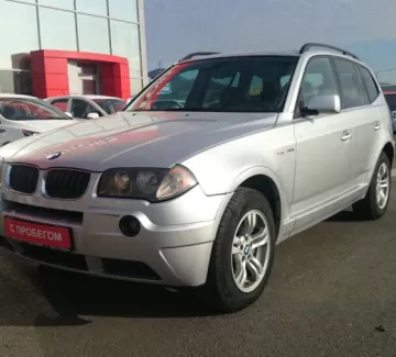 Купить BMW X3 3000 см3 АКПП (230 л.с.) Бензин инжектор в Новороссийск: цвет серебро Кроссовер 2005 года по цене 539000 рублей, объявление №3018 на сайте Авторынок23