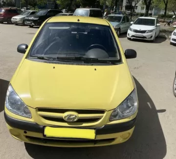 Купить Hyundai Getz 1400 см3 МКПП (97 л.с.) Бензин инжектор в Коржевский: цвет Желтый Хетчбэк 2008 года по цене 170000 рублей, объявление №25200 на сайте Авторынок23