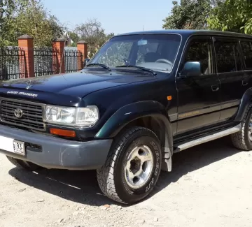 Купить Toyota LAND CRUISER 4500 см3 МКПП (197 л.с.) Бензин карбюратор в Абинск: цвет Темно-зеленый металлик Внедорожник 1997 года по цене 610000 рублей, объявление №4034 на сайте Авторынок23