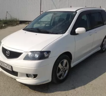 Купить Mazda MPV 2300 см3 АКПП (122 л.с.) Бензин инжектор в Новороссийск: цвет белый Минивэн 2003 года по цене 375000 рублей, объявление №1814 на сайте Авторынок23