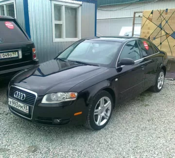 Купить Audi А-4 2000 см3 АКПП (170 л.с.) Бензин турбонаддув в Новороссийск: цвет черный Седан 2005 года по цене 650000 рублей, объявление №1137 на сайте Авторынок23