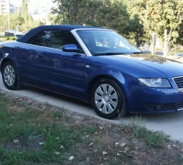 Купить Audi A4 1800 см3 АКПП (170 л.с.) Бензин турбонаддув в Новороссийск: цвет синий Кабриолет 2003 года по цене 485000 рублей, объявление №1910 на сайте Авторынок23