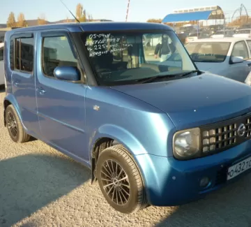 Купить Nissan Cube: 2004 АКПП (98 л.с.) Бензиновый Новороссийск цвет синий Хетчбэк 2004 года по цене 225000 рублей, объявление №408 на сайте Авторынок23