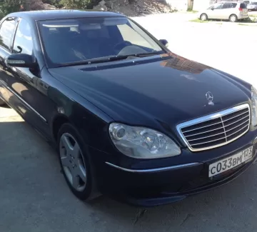 Купить Mercedes-Benz S 500 5000 см3 АКПП (366 л.с.) Бензин инжектор в Новороссийск: цвет темно синий Седан 2005 года по цене 830000 рублей, объявление №1566 на сайте Авторынок23