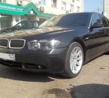 Купить BMW 7 3500 см3 АКПП (272 л.с.) Бензин инжектор в Кропоткин: цвет черный Седан 2002 года по цене 550000 рублей, объявление №3163 на сайте Авторынок23