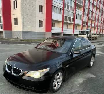 Купить BMW 525 '2003 АКПП (2500/192 л.с.) Бензин инжектор Динская цвет Черный Седан по цене 550000 рублей, объявление №27358 на сайте Авторынок23