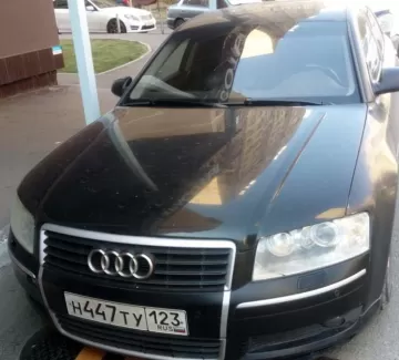 Купить Audi A8 4172 см3 АКПП (335 л.с.) Бензин турбонаддув в Краснодар: цвет черный Седан 2003 года по цене 230000 рублей, объявление №18526 на сайте Авторынок23