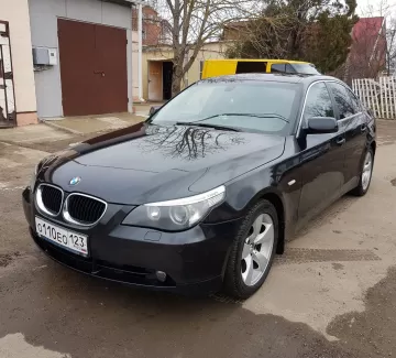 Купить BMW E60 2500 см3 АКПП (211 л.с.) Бензин инжектор в Темрюк: цвет Чёрный Седан 2007 года по цене 750000 рублей, объявление №14728 на сайте Авторынок23