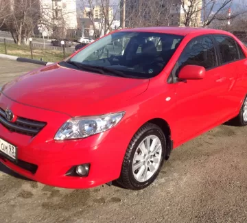 Купить Toyota Corolla 1600 см3 АКПП (124 л.с.) Бензин инжектор в Новороссийск: цвет красный Седан 2008 года по цене 550000 рублей, объявление №3119 на сайте Авторынок23