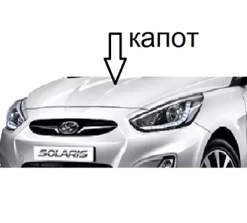 Капот Hyundai Solaris в цвет автомобиля Краснодар Капот Hyundai Solaris в цвет автомобиля Краснодар
