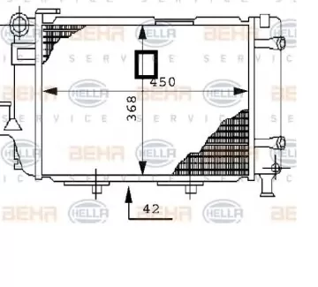 Радиатор охлаждения Mercedes M103 МКПП/АКПП Краснодар