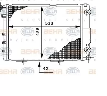 Радиатор охлаждения Mercedes W124 M605/606 Краснодар Радиатор охлаждения Mercedes W124 M605/606 Краснодар