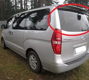 Стекло заднее с обогревом HYUNDAI H1-STAREX 2007- с отв Краснодар Стекло заднее с обогревом HYUNDAI H1-STAREX 2007- с отв Краснодар