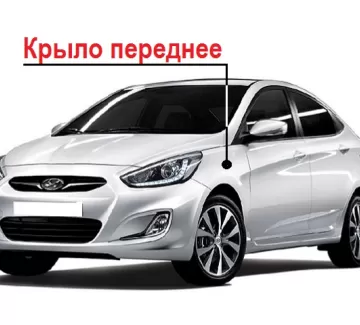 Переднее крыло Hyundai Solaris левое Краснодар Переднее крыло Hyundai Solaris левое Краснодар