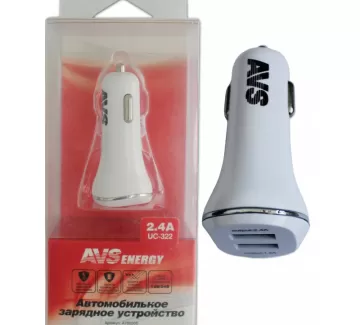 Зарядное устройство USB (2 порта) AVS UC-322 (2,4А) Краснодар