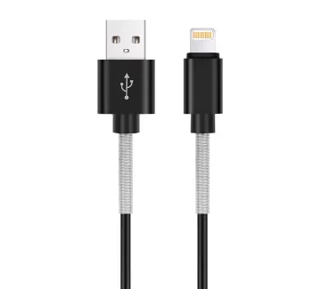 Кабель для iPhone 5 (1м USB 2.0) усиленный AVS IP-561S (A40285S) Краснодар