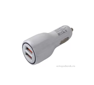 Зарядное устройство USB (2 порта) AVS UC-123 Quick Charge (2,4А) Краснодар