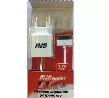 Сетевое зарядное устройство для iphone 4, AVS TIP-411 (1,2А) Краснодар Сетевое зарядное устройство для iphone 4, AVS TIP-411 (1,2А) Краснодар