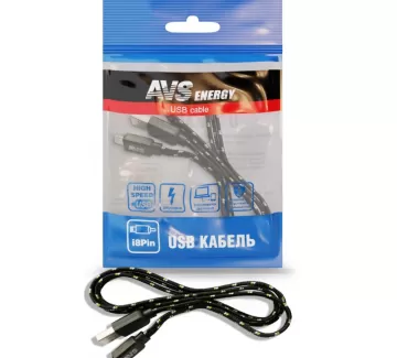 Кабель для iPhone 5/6/7/8/X (1м) AVS IP-521 Краснодар Кабель для iPhone 5/6/7/8/X (1м) AVS IP-521 Краснодар