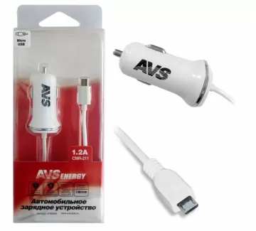 Зарядное устройство с micro USB, AVS CMR-211 (1,2А) Краснодар Зарядное устройство с micro USB, AVS CMR-211 (1,2А) Краснодар