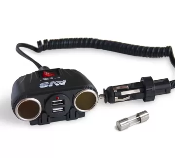 Разветвитель прикуривателя 12/24V (на 2 выхода +2USB) AVS CS230U Краснодар Разветвитель прикуривателя 12/24V (на 2 выхода +2USB) AVS CS230U Краснодар