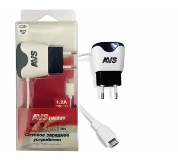 Сетевое зарядное устройство с micro USB, AVS TMC-111 (1,2А) Краснодар Сетевое зарядное устройство с micro USB, AVS TMC-111 (1,2А) Краснодар