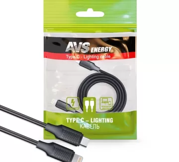 Кабель Type C - Lighting (1м) AVS TC-LI01 (A40614S) Краснодар Кабель Type C - Lighting (1м) AVS TC-LI01 (A40614S) Краснодар