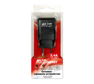 Сетевое зарядное устройство 2 USB порта (2,4А) AVS UT-724 Краснодар Сетевое зарядное устройство 2 USB порта (2,4А) AVS UT-724 Краснодар
