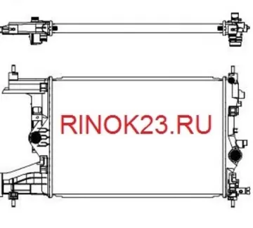 Радиатор охлаждения Chevrolet Cruze, Opel Astra J Краснодар Радиатор охлаждения Chevrolet Cruze, Opel Astra J Краснодар