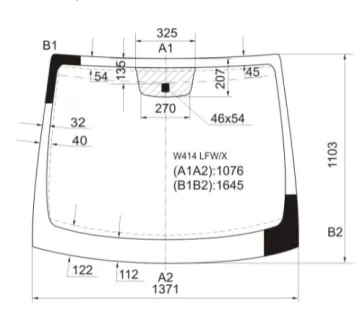 Стекло лобовое MERCEDES-BENZ VANEO W414 01-06 Краснодар Стекло лобовое MERCEDES-BENZ VANEO W414 01-06 Краснодар