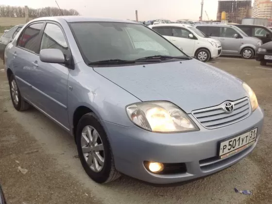 Купить Toyota Corolla. 1600 см3 АКПП (122 л.с.) Бензин инжектор в Новороссийск: цвет светло голубой Седан 2005 года по цене 395000 рублей, объявление №1090 на сайте Авторынок23