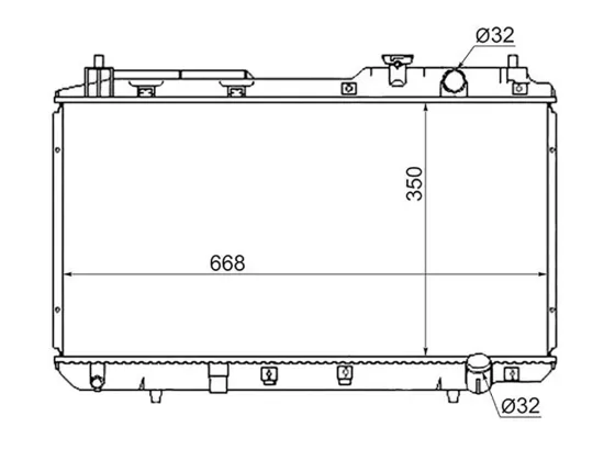 Радиатор охлаждения HONDA CR-V 1995-2001 Краснодар