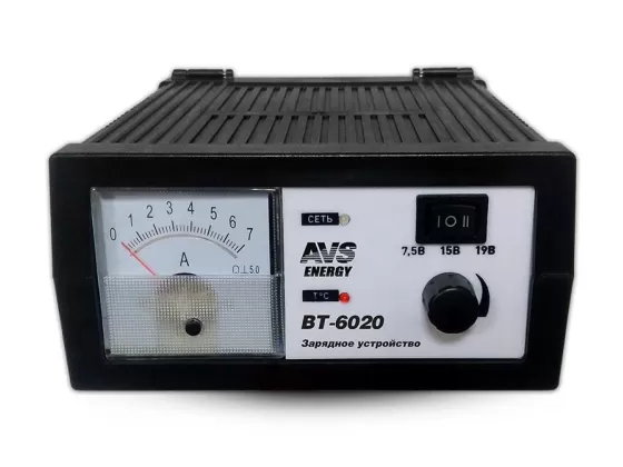 Зарядное устройство для авто и мото аккумуляторов AVS BT-6020 (7A) 6V/12V Краснодар