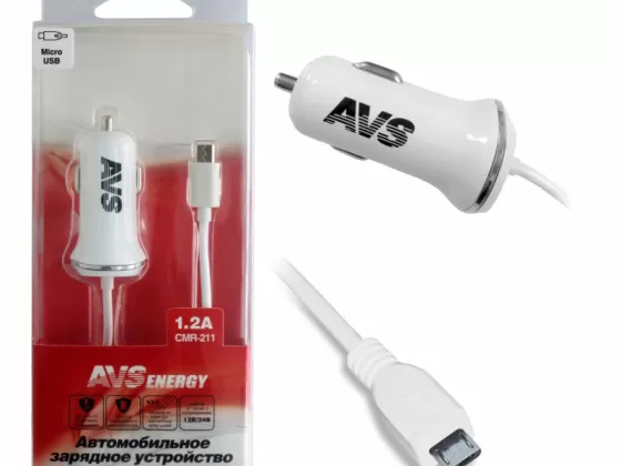 Зарядное устройство с micro USB, AVS CMR-211 (1,2А) Краснодар