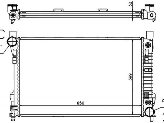 Радиатор MERCEDES C-CLASS W203 Краснодар