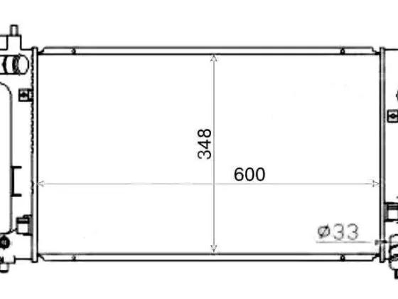 Радиатор охлаждения Toyota Corolla 120 Краснодар