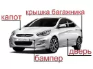 Бампер задний хэтчбек Hyundai Solaris в цвет кузова Краснодар