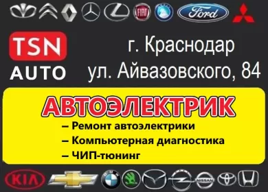 TSN-AUTO ремонт автоэлектрики, ЧИП-тюнинг в Краснодаре