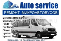 Auto service ремонт микроавтобусов Mercedes Краснодар