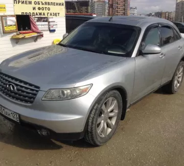Купить Infiniti FX35 3500 см3 АКПП (280 л.с.) Бензин инжектор в Анапа: цвет серебро Внедорожник 2003 года по цене 580000 рублей, объявление №1003 на сайте Авторынок23 Купить Infiniti FX35 3500 см3 АКПП (280 л.с.) Бензин инжектор в Анапа: цвет серебро Внедорожник 2003 года по цене 580000 рублей, объявление №1003 на сайте Авторынок23