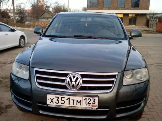 Купить Volkswagen TOUAREG 2500 см3 АКПП (174 л.с.) Дизель турбонаддув в Краснодар: цвет серо-зеленый Кроссовер 2005 года по цене 520000 рублей, объявление №15135 на сайте Авторынок23